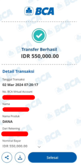 bukti transfer