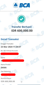 Bukti Transfer