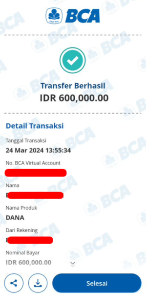 Bukti Transfer