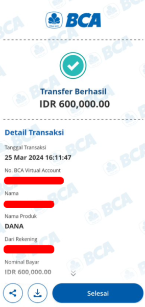 Bukti Transfer