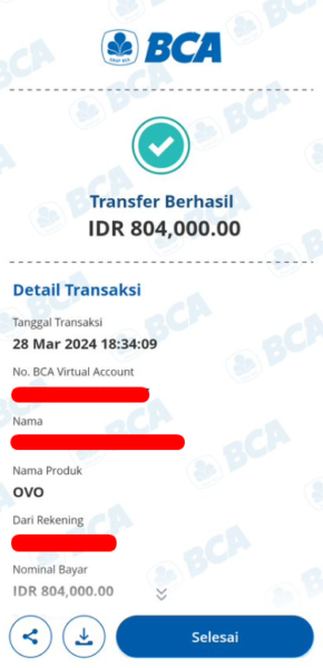 Bukti Transfer