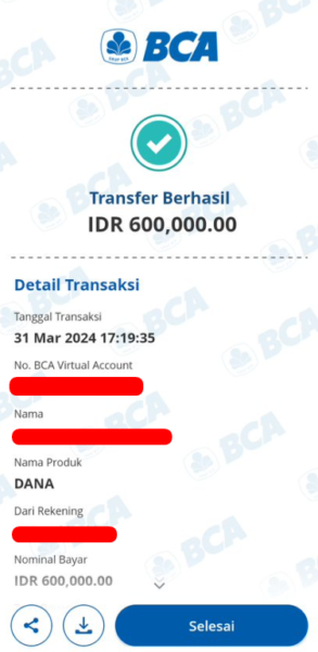 Bukti Transfer