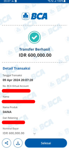 Bukti Transfer