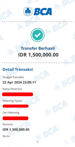 Bukti Transfer